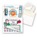 Cell phone Shape Custom Printed Calendar Pad Sticker W/ Tear Away Calendar